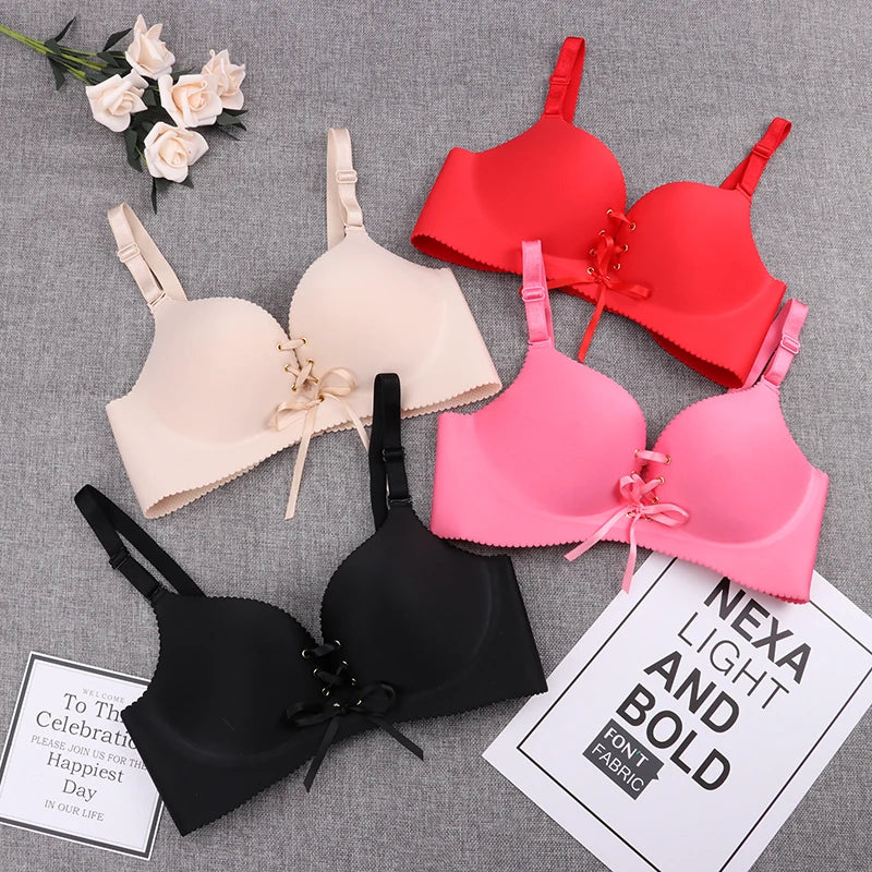 Seamless Bra Sexy Bras For Women Fashion Push Up Lingerie Wireless Brassiere Gather Adjust Bandage Bralette Female Intimates