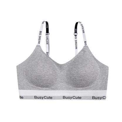 Sports Style Thin Underwear Set with a Collection of Accessory Breasts, No Steel Ring Underwear, And Two-Piece Underwear