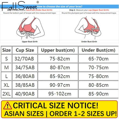 FallSweet 3PCS Japanese Style Seamless Push Up Bra for Women Wireless 3/4 Cup Glossy Bralette Comfort Underwear Female Lingerie